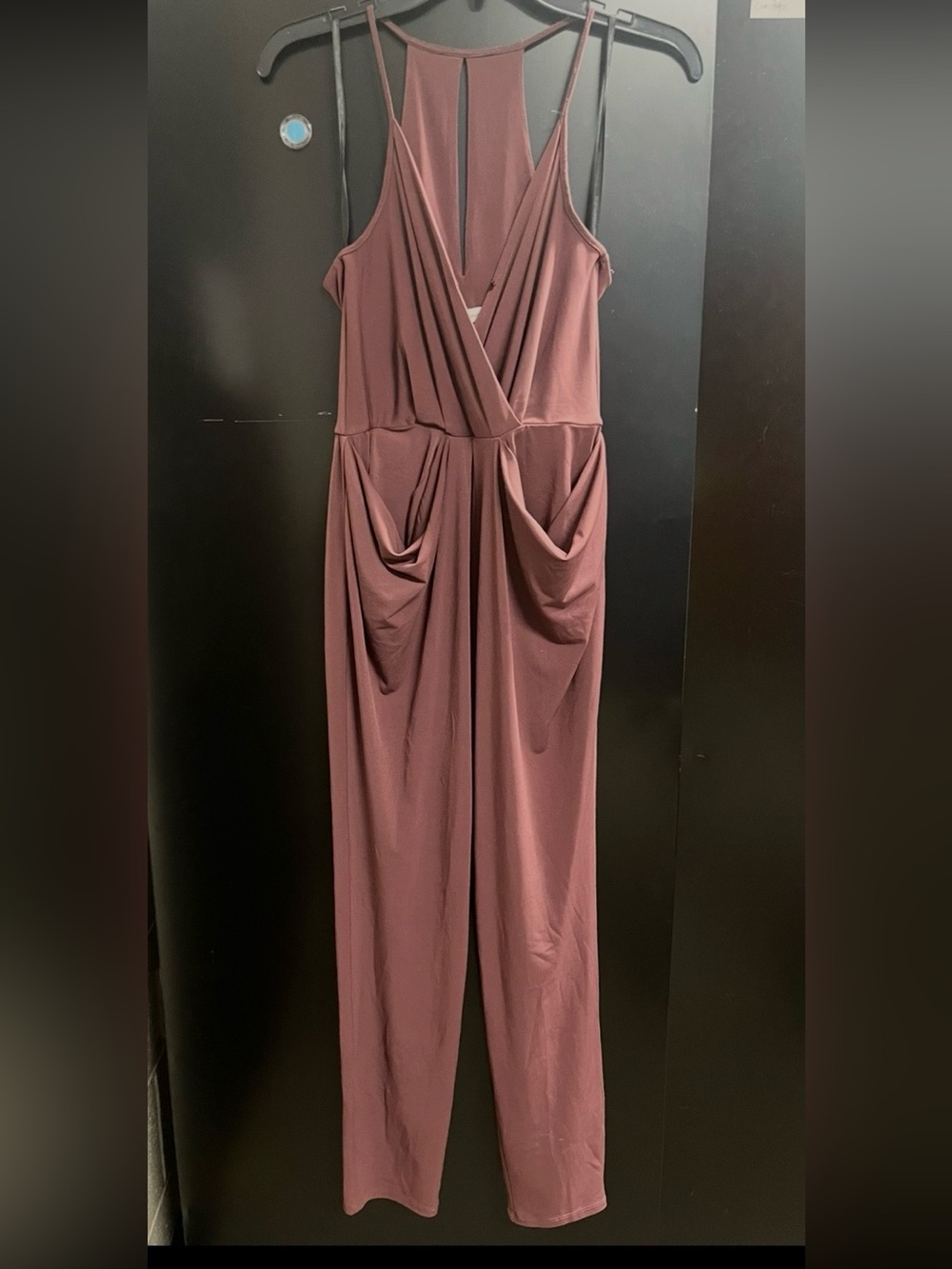 BCBGeneration Sleeveless Wrap Jumpsuit in Mauve